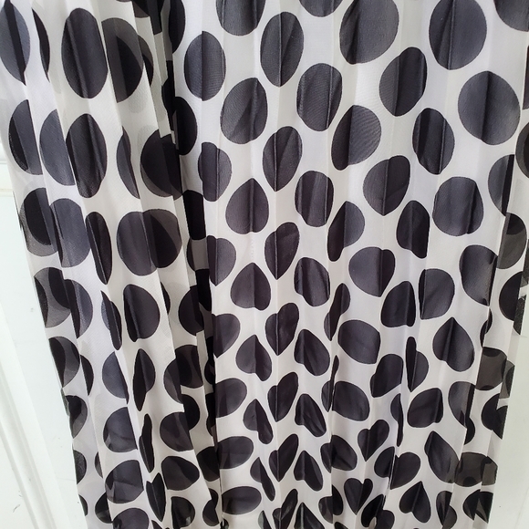 3/$30 Speechless Black and White Polka Dot Dress With Pleated Skirt - Picture 4 of 10